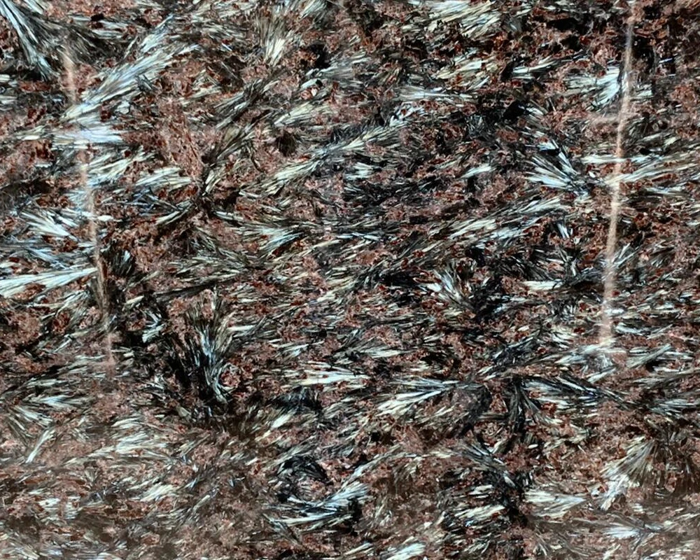 Phoenix Feather Blue Granite, Luxury Natural Stone with Feather-Like Veins for Villa Countertops