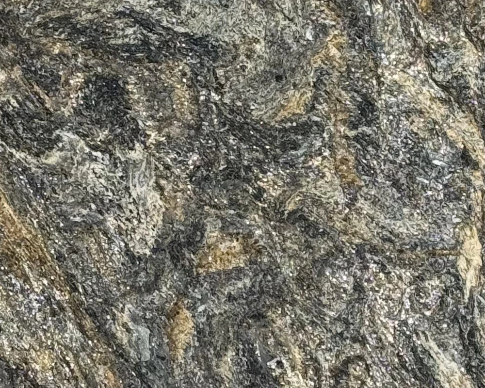 Platinum Brick Granite, Luxury Natural Stone with Grey & Gold Veins for Villa Exterior