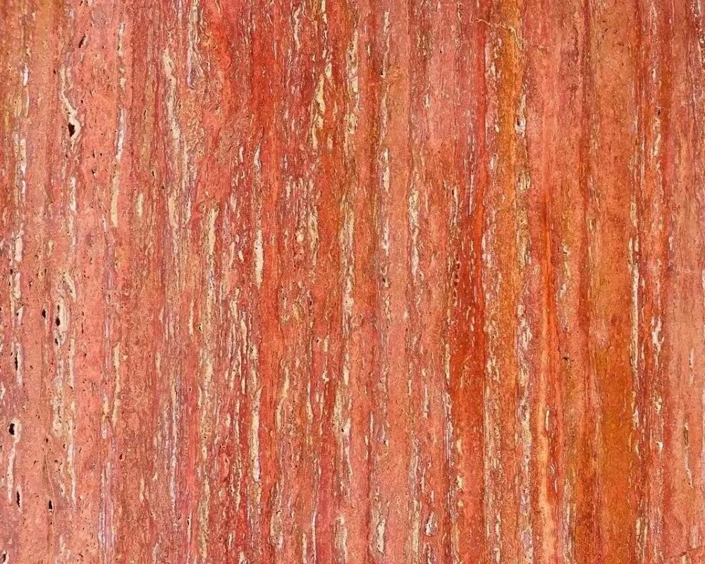 Red Travertine, Natural Red Stone with Veins for Villa Feature Walls & Cladding